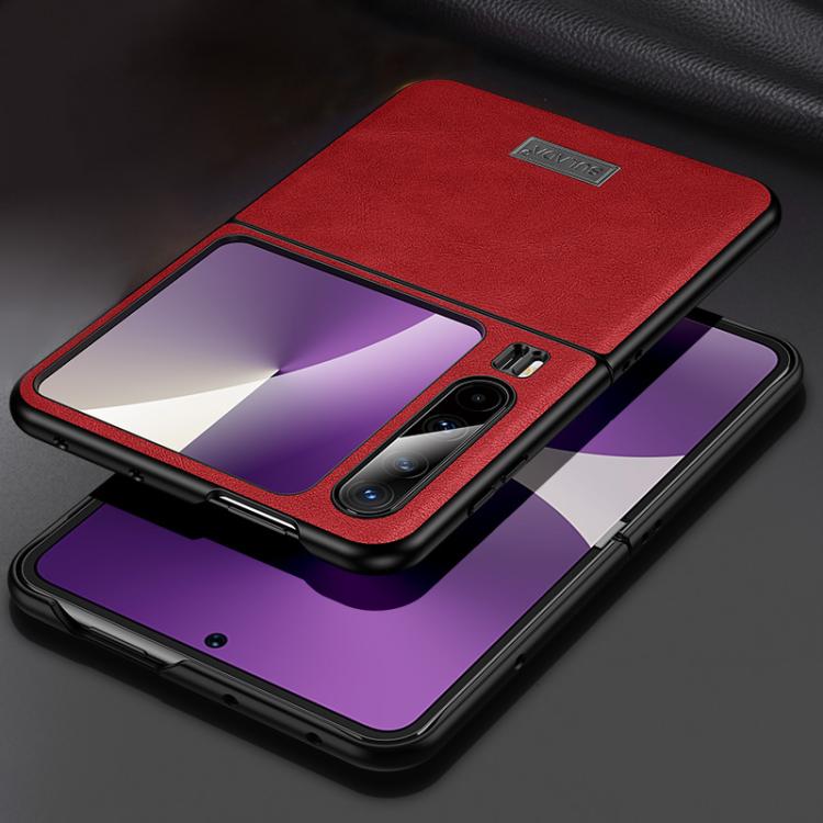 For Huawei Pura X SULADA Shockproof TPU Hybrid Handmade Leather Phone Case