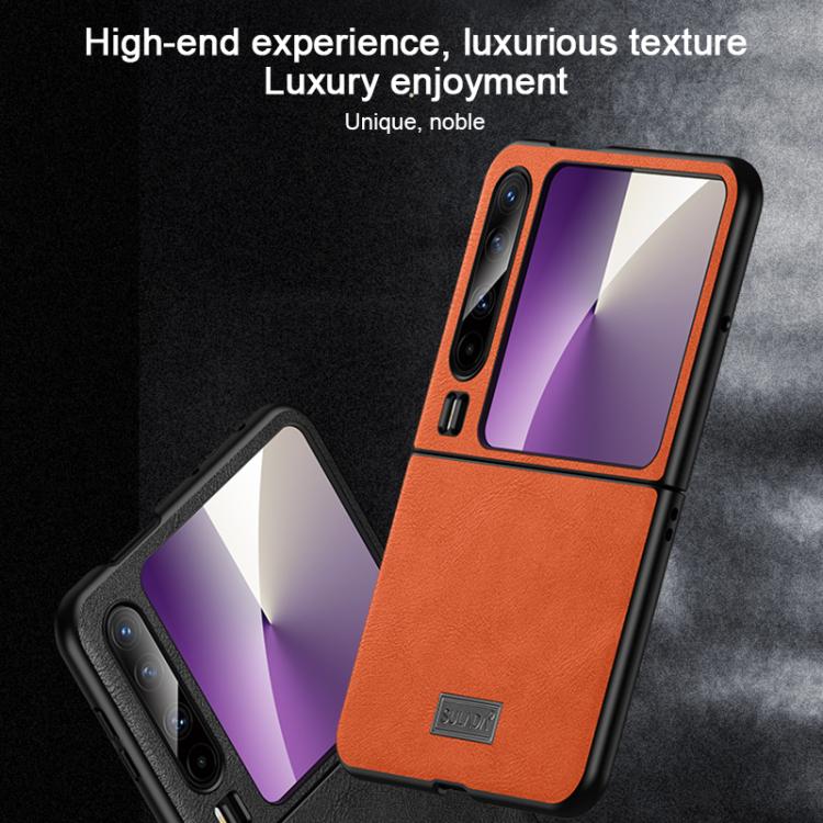 For Huawei Pura X SULADA Shockproof TPU Hybrid Handmade Leather Phone Case