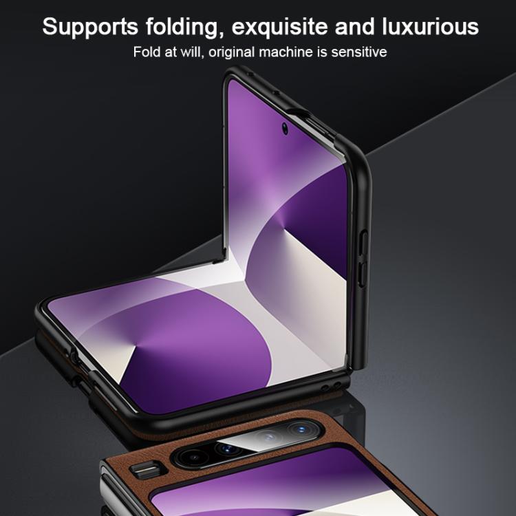 For Huawei Pura X SULADA Shockproof TPU Hybrid Handmade Leather Phone Case
