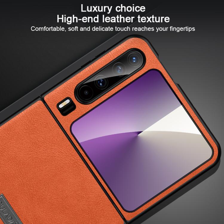 For Huawei Pura X SULADA Shockproof TPU Hybrid Handmade Leather Phone Case