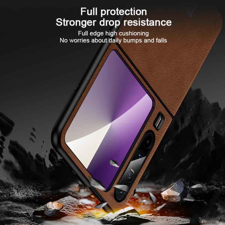 For Huawei Pura X SULADA Shockproof TPU Hybrid Handmade Leather Phone Case
