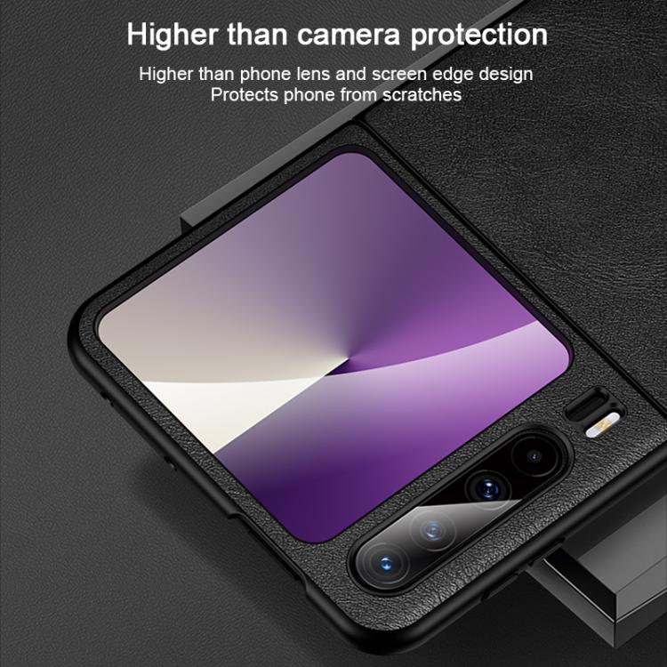 For Huawei Pura X SULADA Shockproof TPU Hybrid Handmade Leather Phone Case