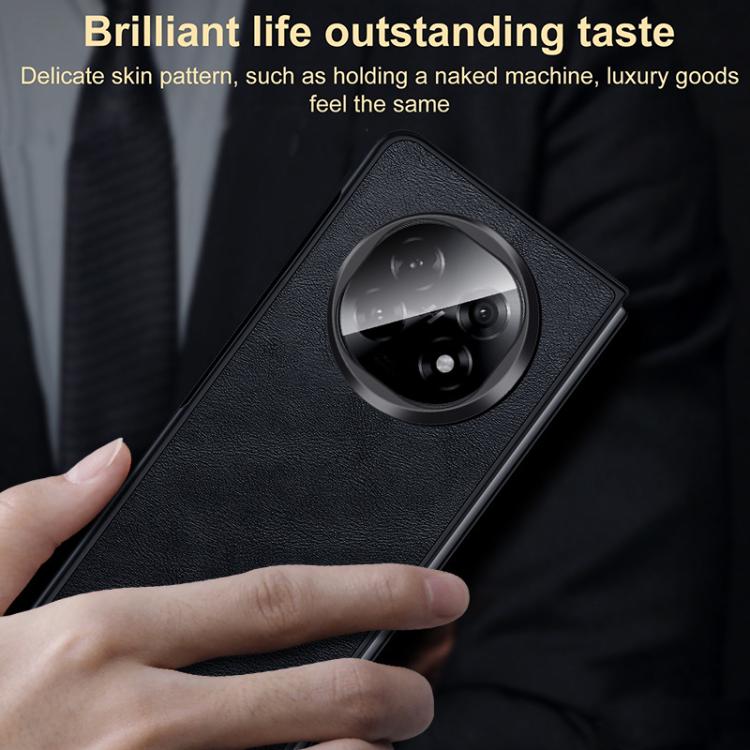 For OPPO Find N5 SULADA Shockproof TPU Hybrid Handmade Leather Phone Case