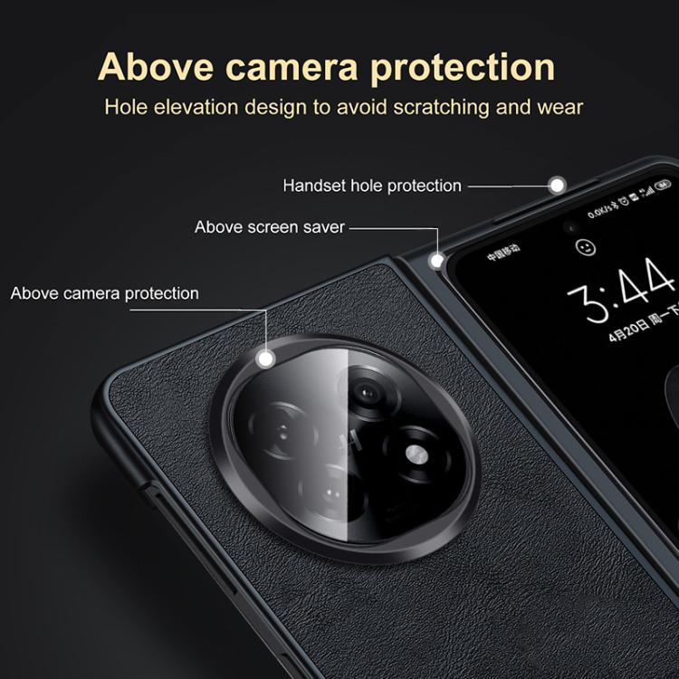 For OPPO Find N5 SULADA Shockproof TPU Hybrid Handmade Leather Phone Case