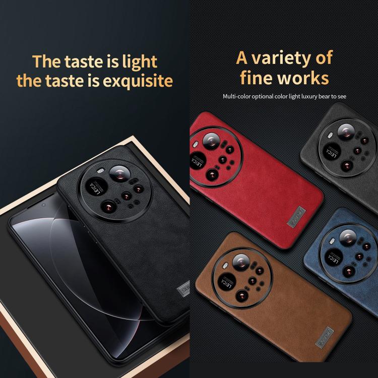 For Xiaomi 15 Ultra SULADA Shockproof TPU Hybrid Handmade Leather Phone Case