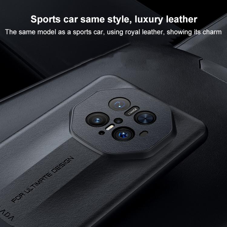 For Huawei Mate 70 SULADA Splicing Plain Leather PC Shockproof Phone Case