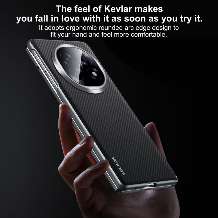 For OPPO Find N5 SULADA 600D Kevlar Texture PC Shockproof Phone Case