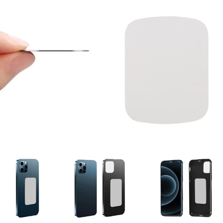 100pcs Metal Plate Magnetic Sheet for Phone Holder, Size: 3.8 x 5cm