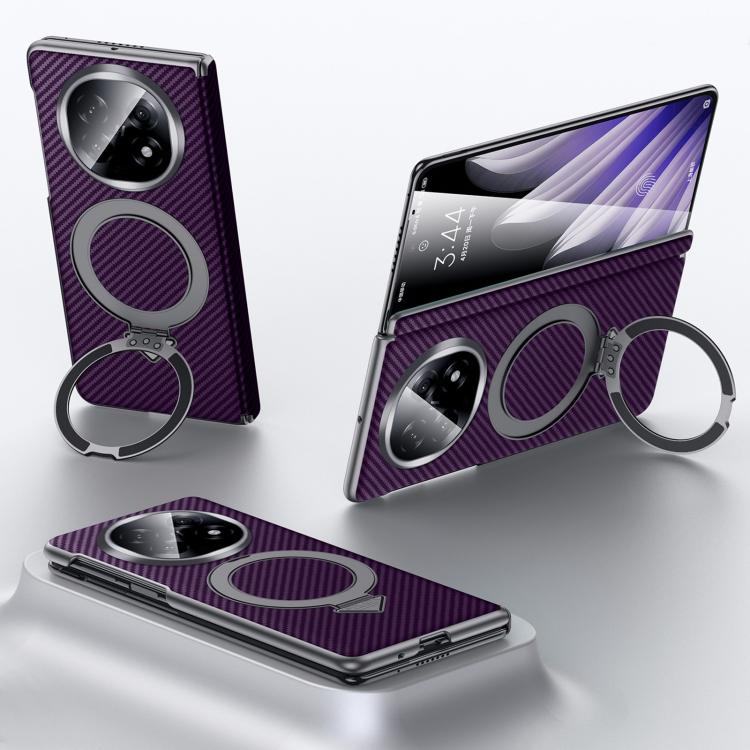 For OPPO Find N5 SULADA Kevlar Texture MagSafe Magnetic Holder Phone Case
