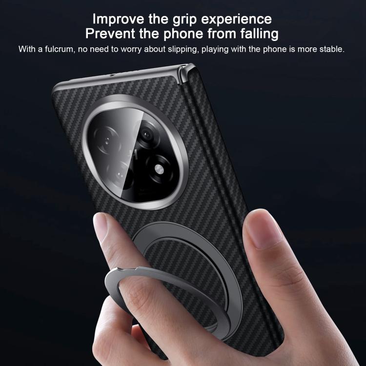 For OPPO Find N5 SULADA Kevlar Texture MagSafe Magnetic Holder Phone Case