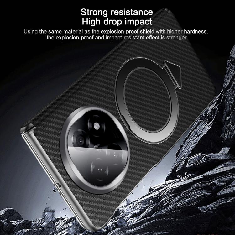 For OPPO Find N5 SULADA Kevlar Texture MagSafe Magnetic Holder Phone Case