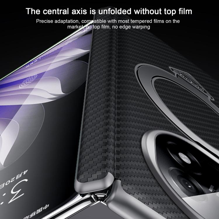 For OPPO Find N5 SULADA Kevlar Texture MagSafe Magnetic Holder Phone Case