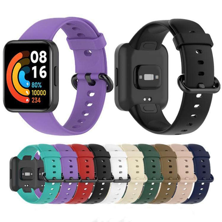 For Redmi Watch 2 xDfind Solid Color Silicone Watch Band