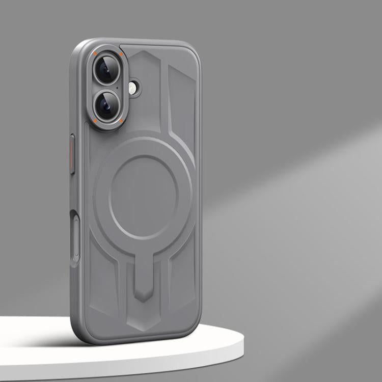 For iPhone 16 Armor MagSafe Magnetic TPU Hybrid PC Phone Case