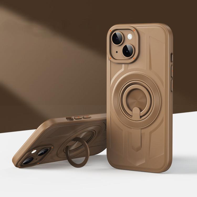 For iPhone 14  Armor MagSafe TPU Hybrid PC Phone Case with Ring Holder