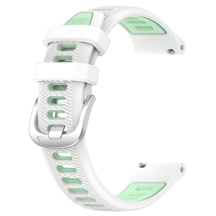 For Garmin 18mm xDfind Sports Two-Color Steel Buckle Silicone Watch Band