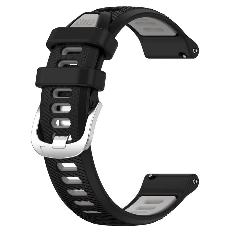 For Garmin 18mm xDfind Sports Two-Color Steel Buckle Silicone Watch Band