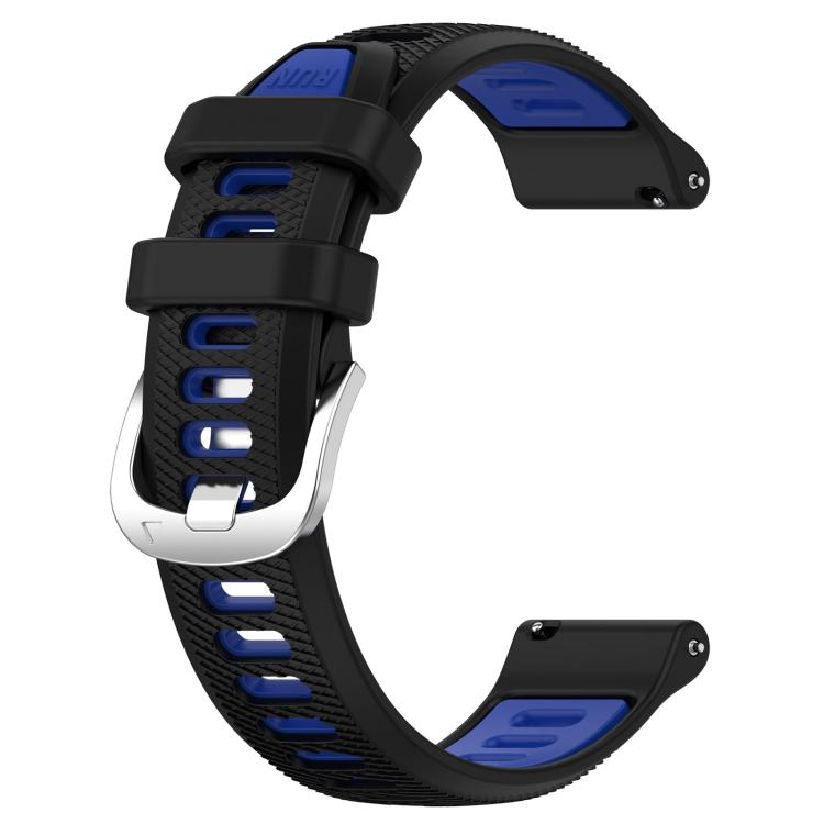 For Garmin 22mm xDfind Sports Two-Color Steel Buckle Silicone Watch Band