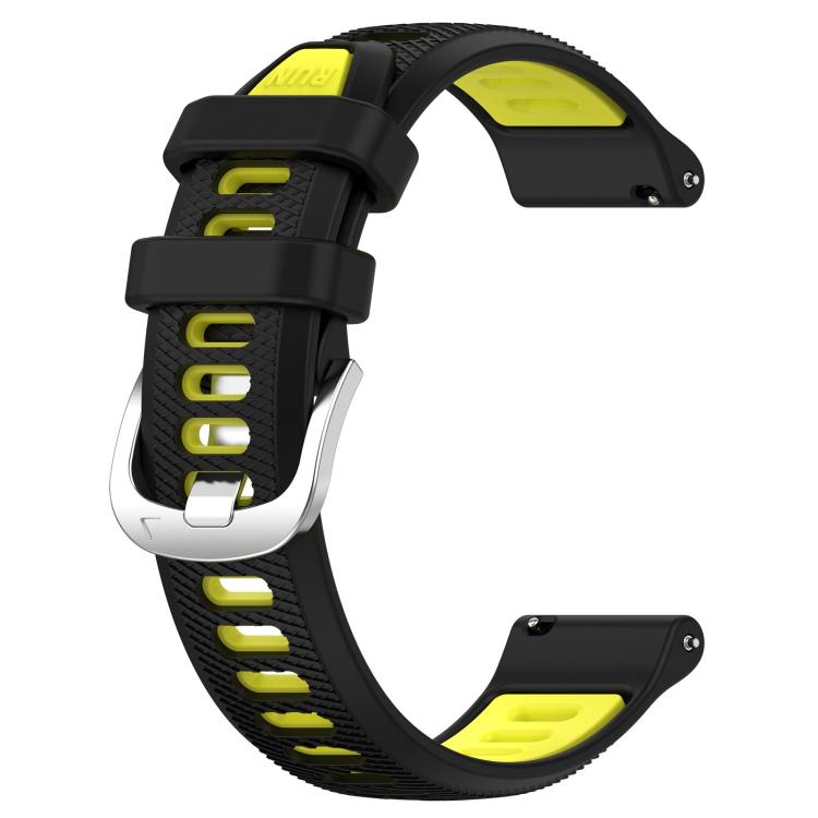 For Garmin 22mm xDfind Sports Two-Color Steel Buckle Silicone Watch Band