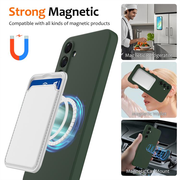 For Samsung Galaxy A25 5G Shockproof Silicone Magsafe Phone Case
