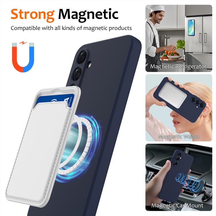 For Samsung Galaxy A35 5G Shockproof Silicone Magsafe Phone Case
