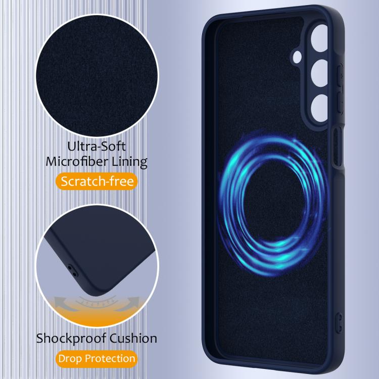 For Samsung Galaxy A35 5G Shockproof Silicone Magsafe Phone Case