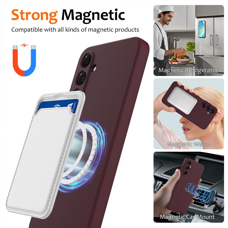For Samsung Galaxy A35 5G Shockproof Silicone Magsafe Phone Case