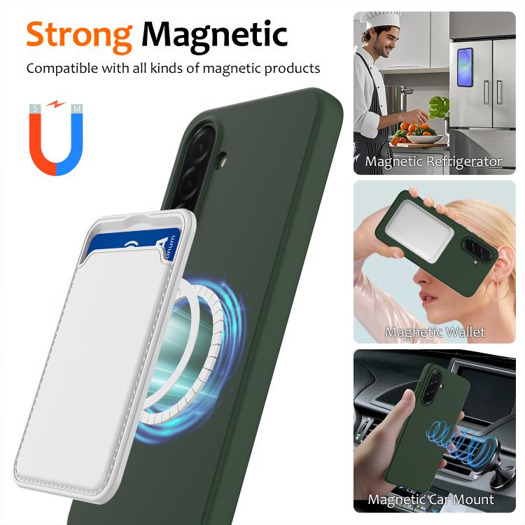 For Samsung Galaxy A37 5G Shockproof Silicone Magsafe Phone Case