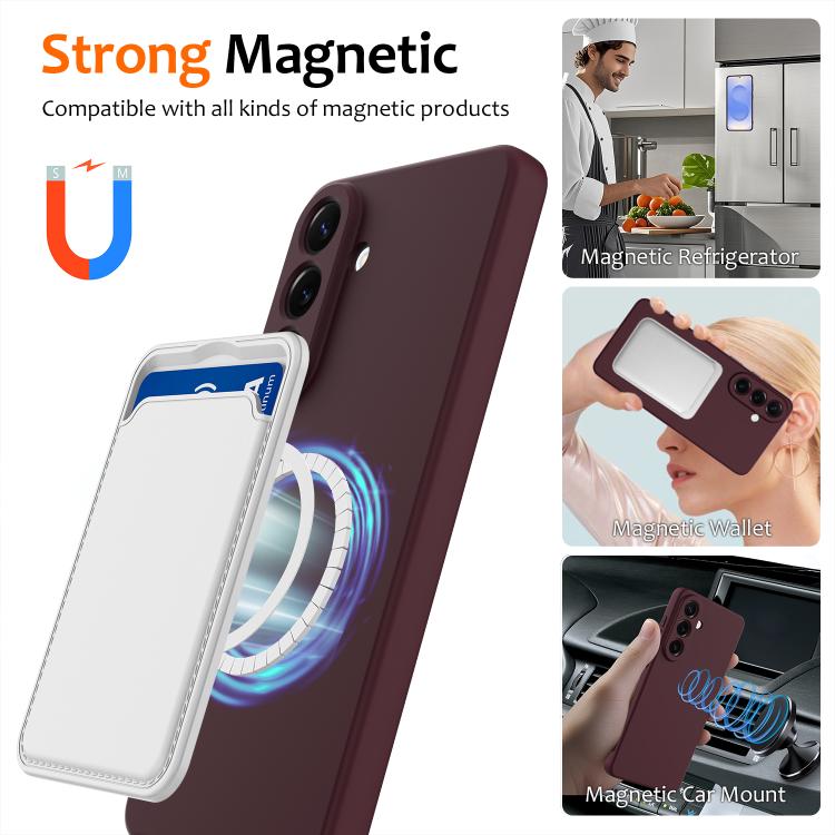 For Samsung Galaxy A57 5G Shockproof Silicone Magsafe Phone Case