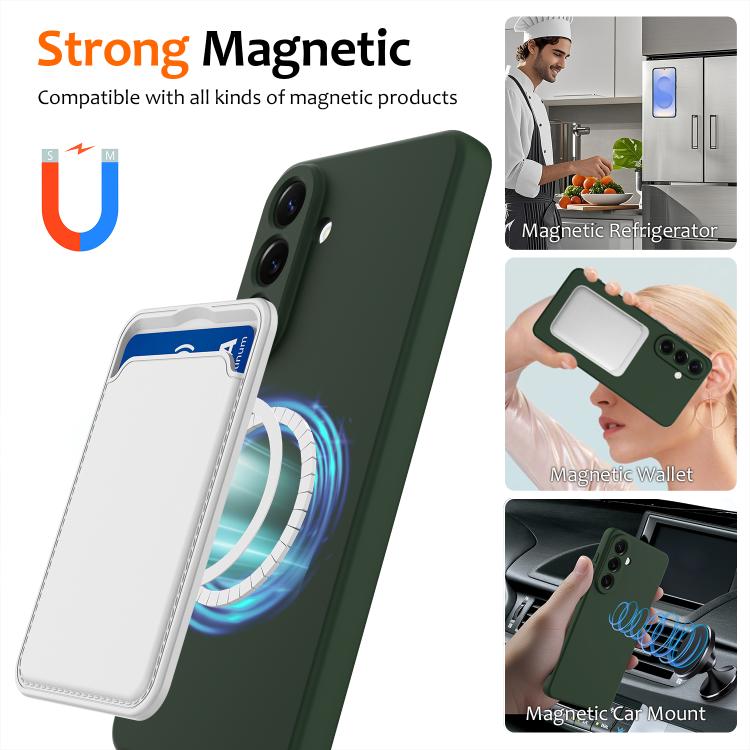 For Samsung Galaxy A57 5G Shockproof Silicone Magsafe Phone Case