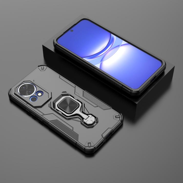For Huawei nova 12 Metal Kickstand TPU Hybrid PC Phone Case