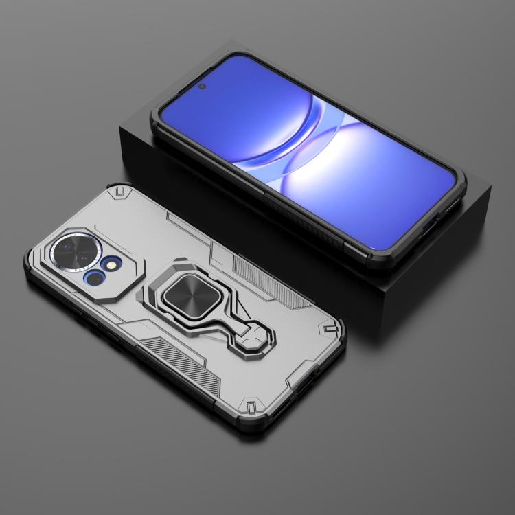 For Huawei nova 12 Metal Kickstand TPU Hybrid PC Phone Case