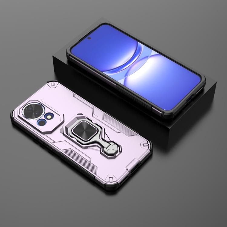 For Huawei nova 12 Metal Kickstand TPU Hybrid PC Phone Case