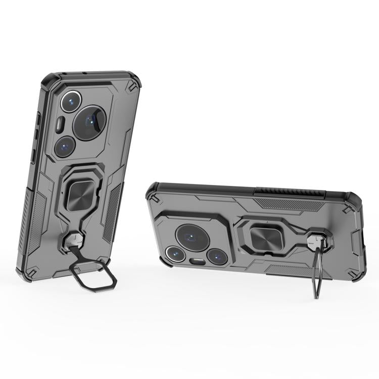 For Huawei Pura 70 Pro Metal Kickstand TPU Hybrid PC Phone Case