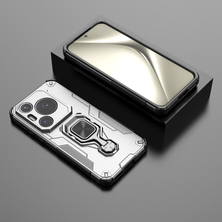 For Huawei Pura 70 Pro Metal Kickstand TPU Hybrid PC Phone Case