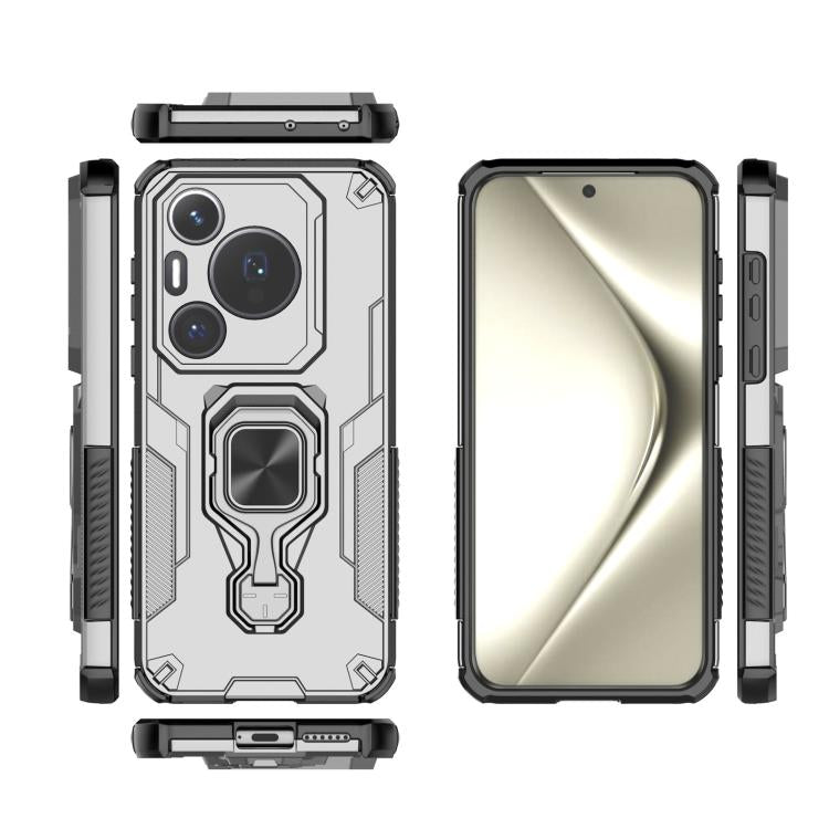 For Huawei Pura 70 Pro Metal Kickstand TPU Hybrid PC Phone Case