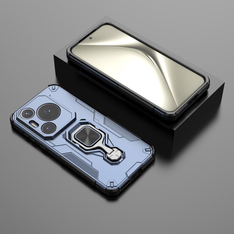 For Huawei Pura 70 Pro Metal Kickstand TPU Hybrid PC Phone Case