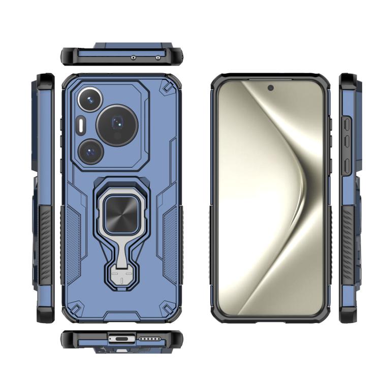 For Huawei Pura 70 Pro Metal Kickstand TPU Hybrid PC Phone Case