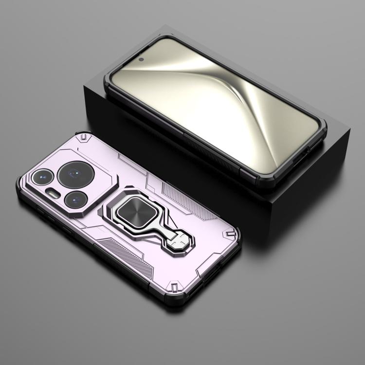 For Huawei Pura 70 Pro Metal Kickstand TPU Hybrid PC Phone Case