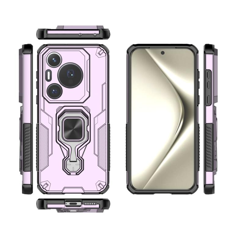 For Huawei Pura 70 Pro Metal Kickstand TPU Hybrid PC Phone Case