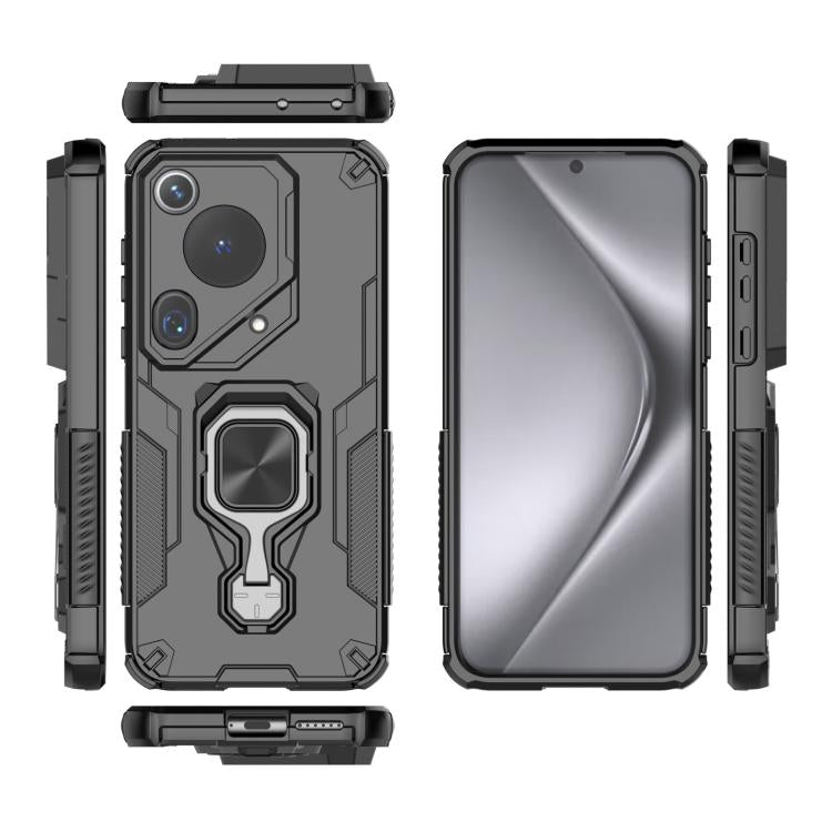For Huawei Pura 70 Ultra Metal Kickstand TPU Hybrid PC Phone Case
