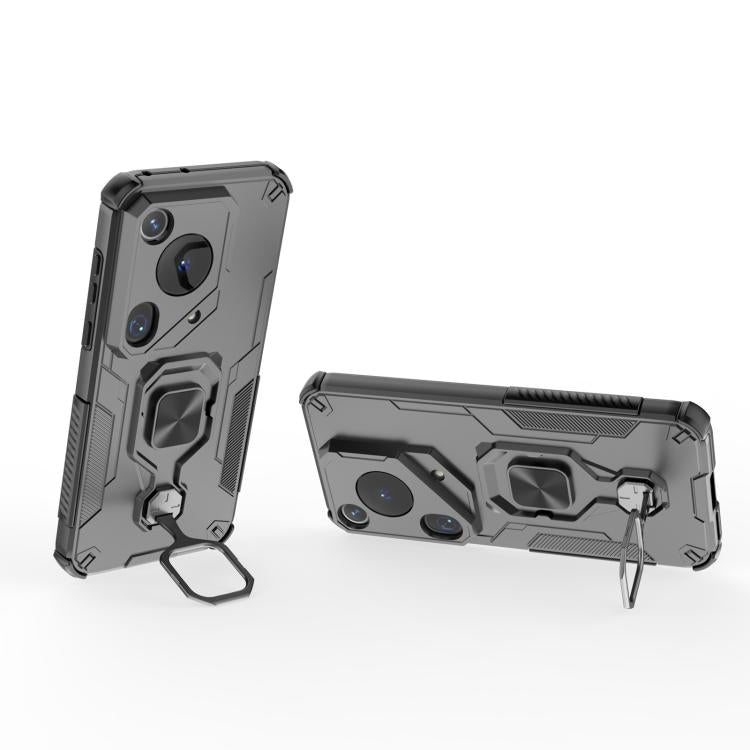 For Huawei Pura 70 Ultra Metal Kickstand TPU Hybrid PC Phone Case