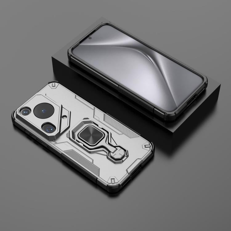 For Huawei Pura 70 Ultra Metal Kickstand TPU Hybrid PC Phone Case