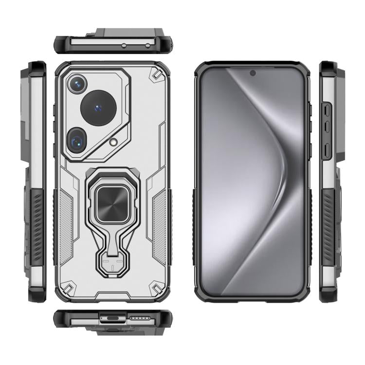 For Huawei Pura 70 Ultra Metal Kickstand TPU Hybrid PC Phone Case