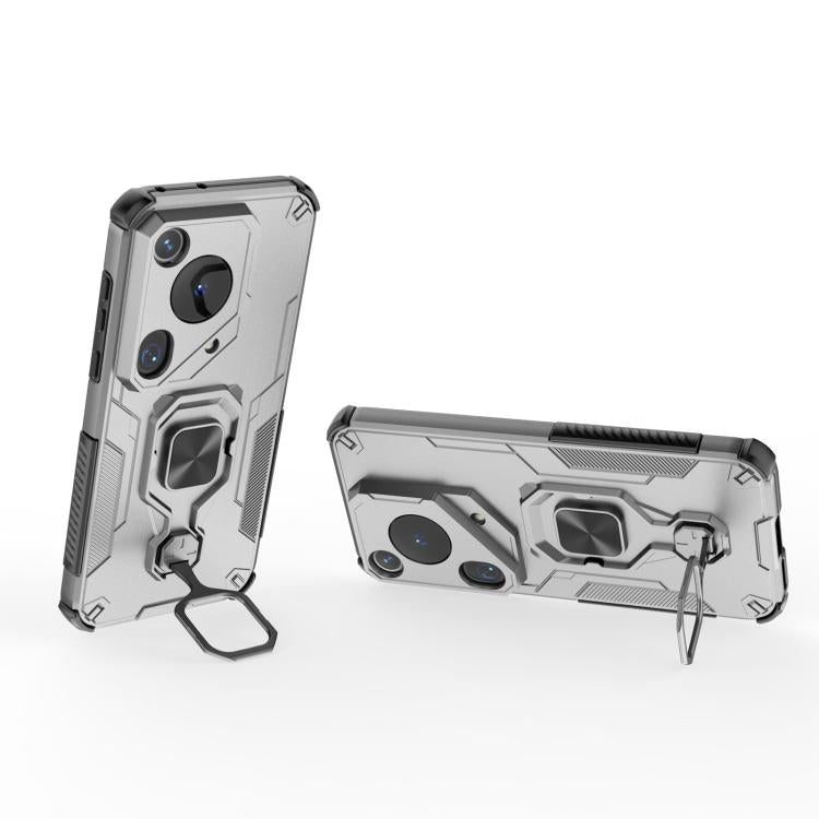 For Huawei Pura 70 Ultra Metal Kickstand TPU Hybrid PC Phone Case
