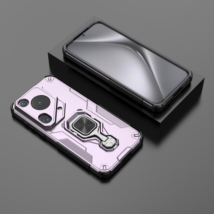 For Huawei Pura 70 Ultra Metal Kickstand TPU Hybrid PC Phone Case