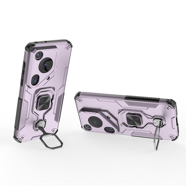 For Huawei Pura 70 Ultra Metal Kickstand TPU Hybrid PC Phone Case