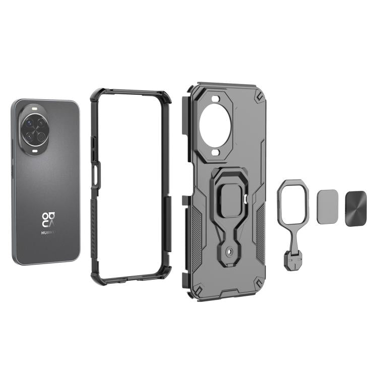 For Huawei nova 14 Metal Kickstand TPU Hybrid PC Phone Case