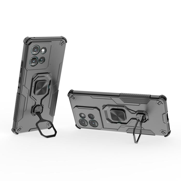 For Motorola Edge 50 Metal Kickstand TPU Hybrid PC Phone Case