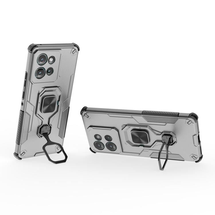 For Motorola Edge 50 Metal Kickstand TPU Hybrid PC Phone Case